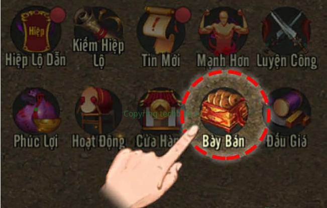 Hướng dẫn cách bày bán và giao dịch Võ lâm truyền kì 1 Mobile