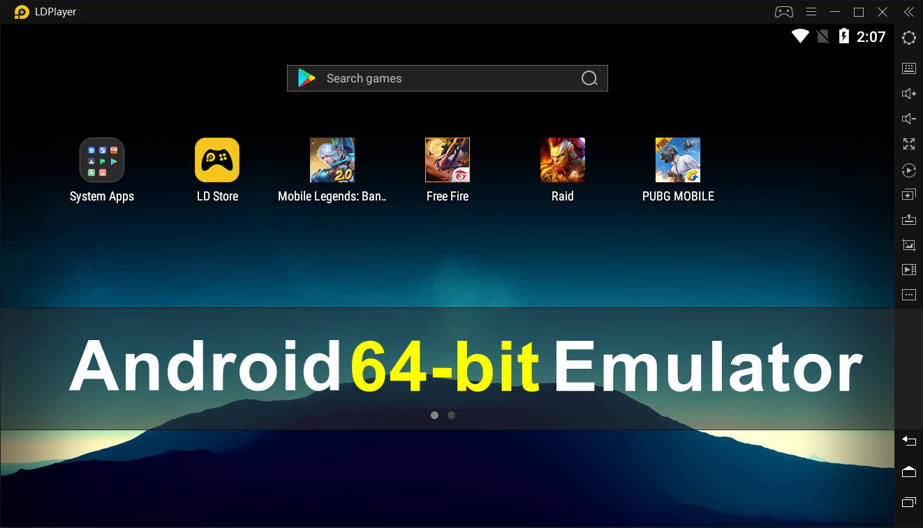 Download 64-bit Android Emulator for 64bit-Required Games